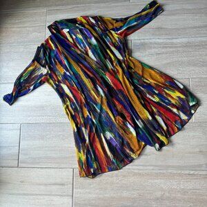 Lightweight multi-color cardigan - Women's Size XL